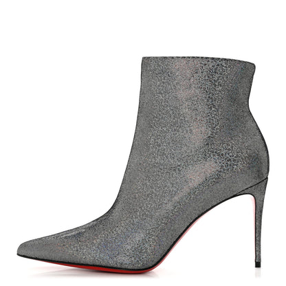 Christian Louboutin Glitter So Kate Booty 85 Disco Queen Ankle Boots 41 Silver Multicolor 1 of 8