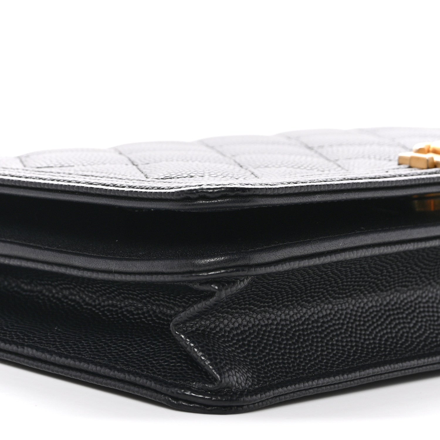 Chanel Caviar Quilted Boy Wallet On Chain WOC Black 10 of 13