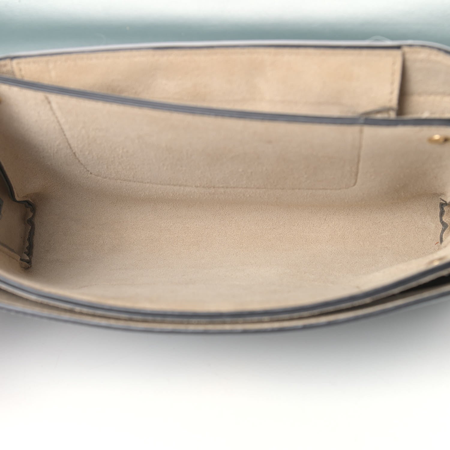 Chloe Suede Calfskin Small Faye Shoulder Bag Cloudy Blue 5 of 11