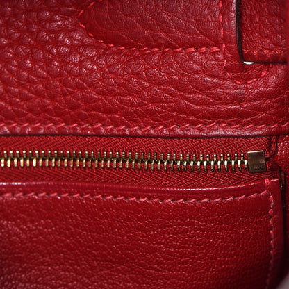 Hermes Taurillon Clemence Retourne Kelly 32 Rouge Garance 19 of 41