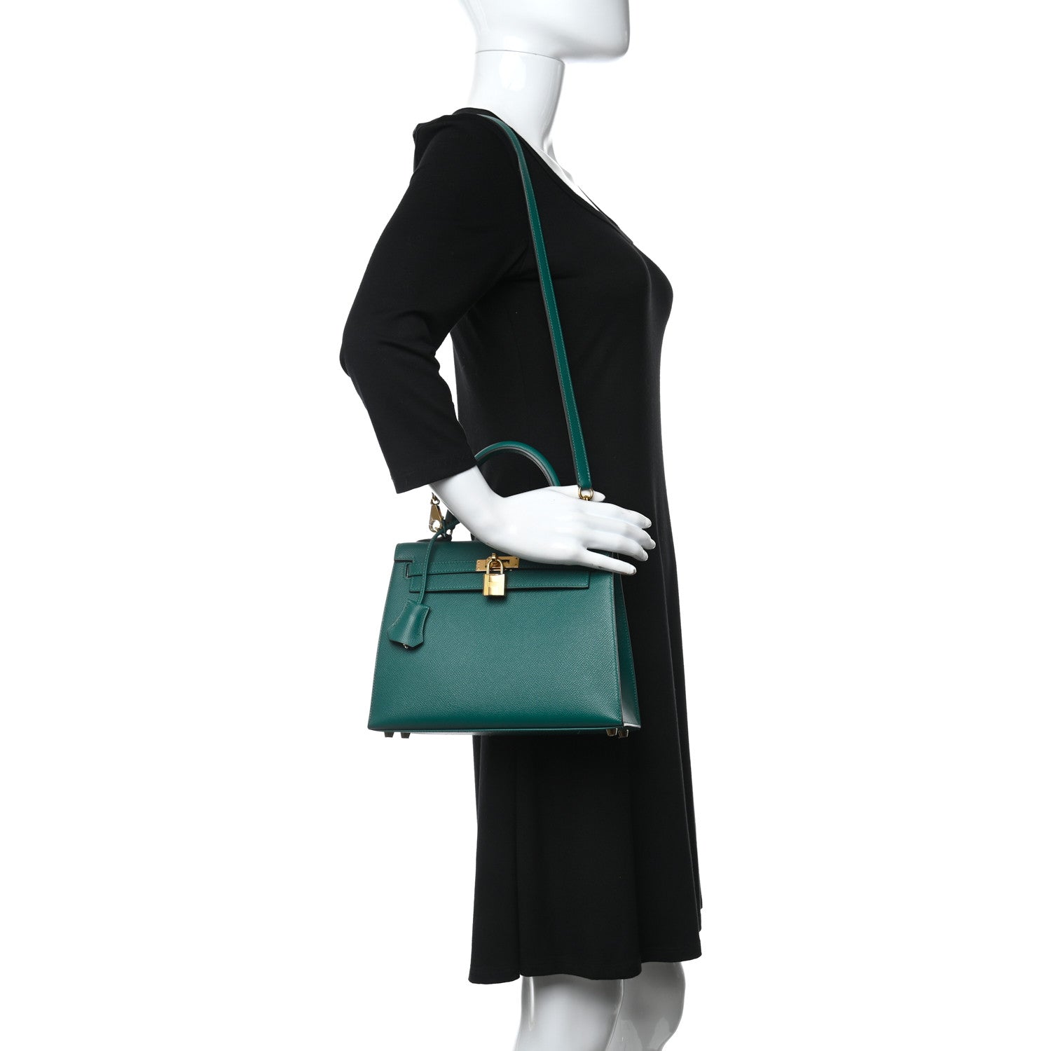 Hermes Epsom Kelly Sellier 25 Malachite 2 of 11
