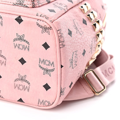 MCM Visetos Small Side Stud Stark Backpack Soft Pink 6 of 11