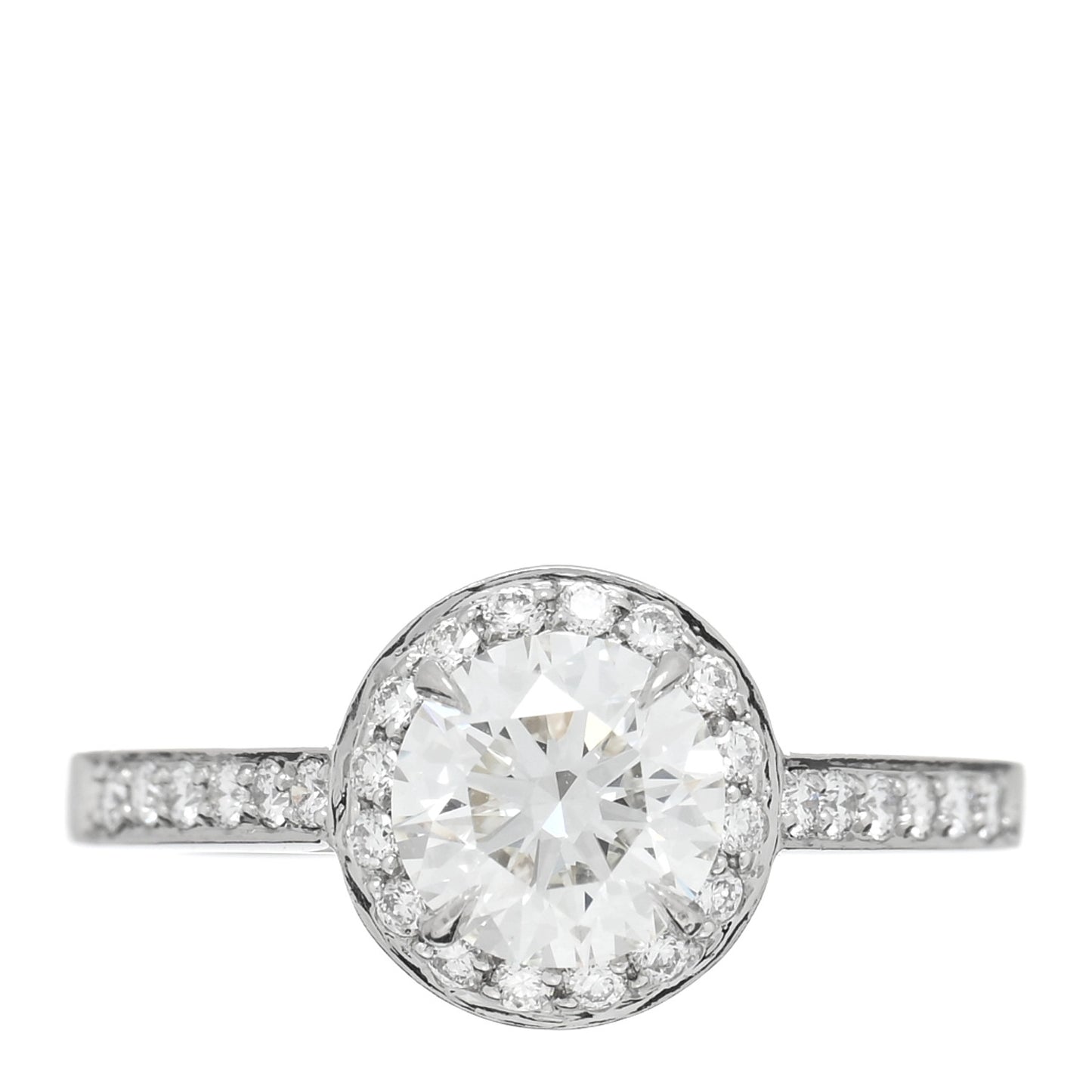 Platinum Diamond 1.11ct Soleste Round Brilliant Engagement Ring 52 6