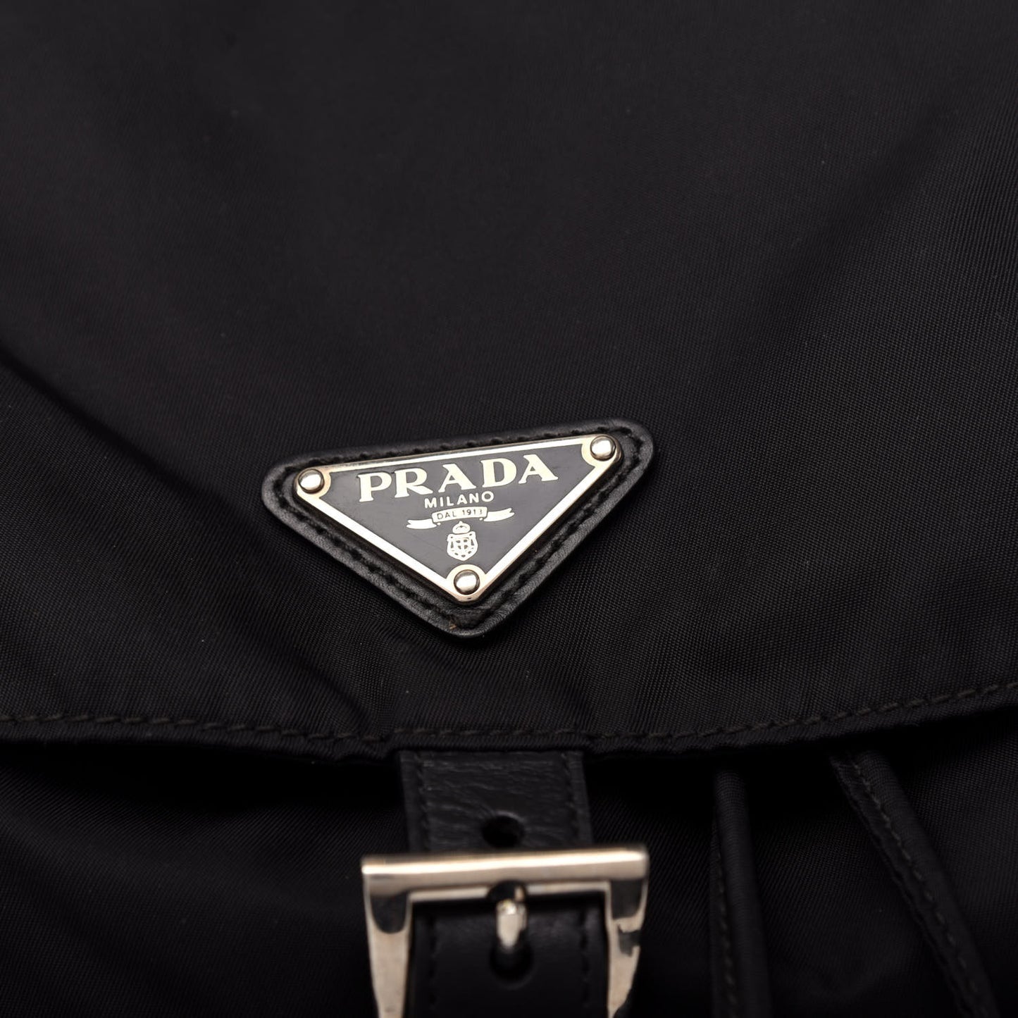 Nylon Vela Medium Backpack Black
