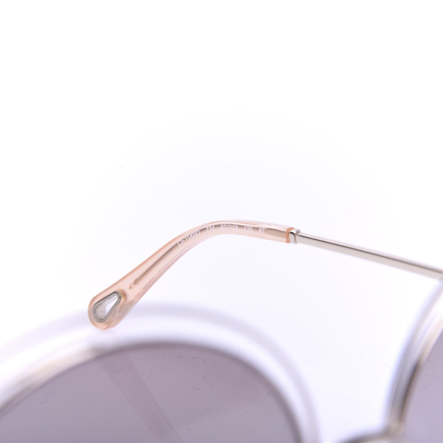Metal Oversized Round Carlina Oversized Round Sunglasses CE114ST Gold