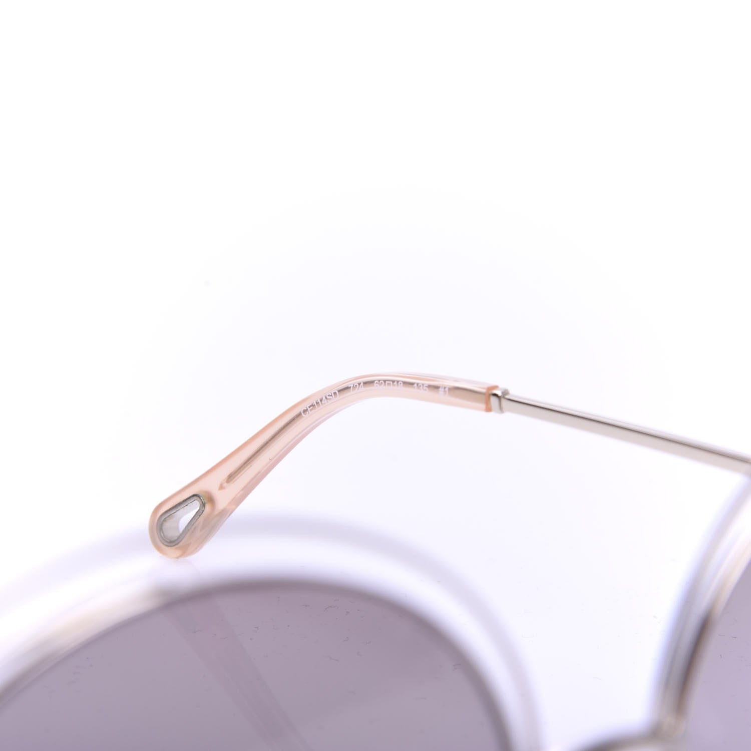 Chloe Metal Oversized Round Carlina Oversized Round Sunglasses CE114ST Gold 5 of 7