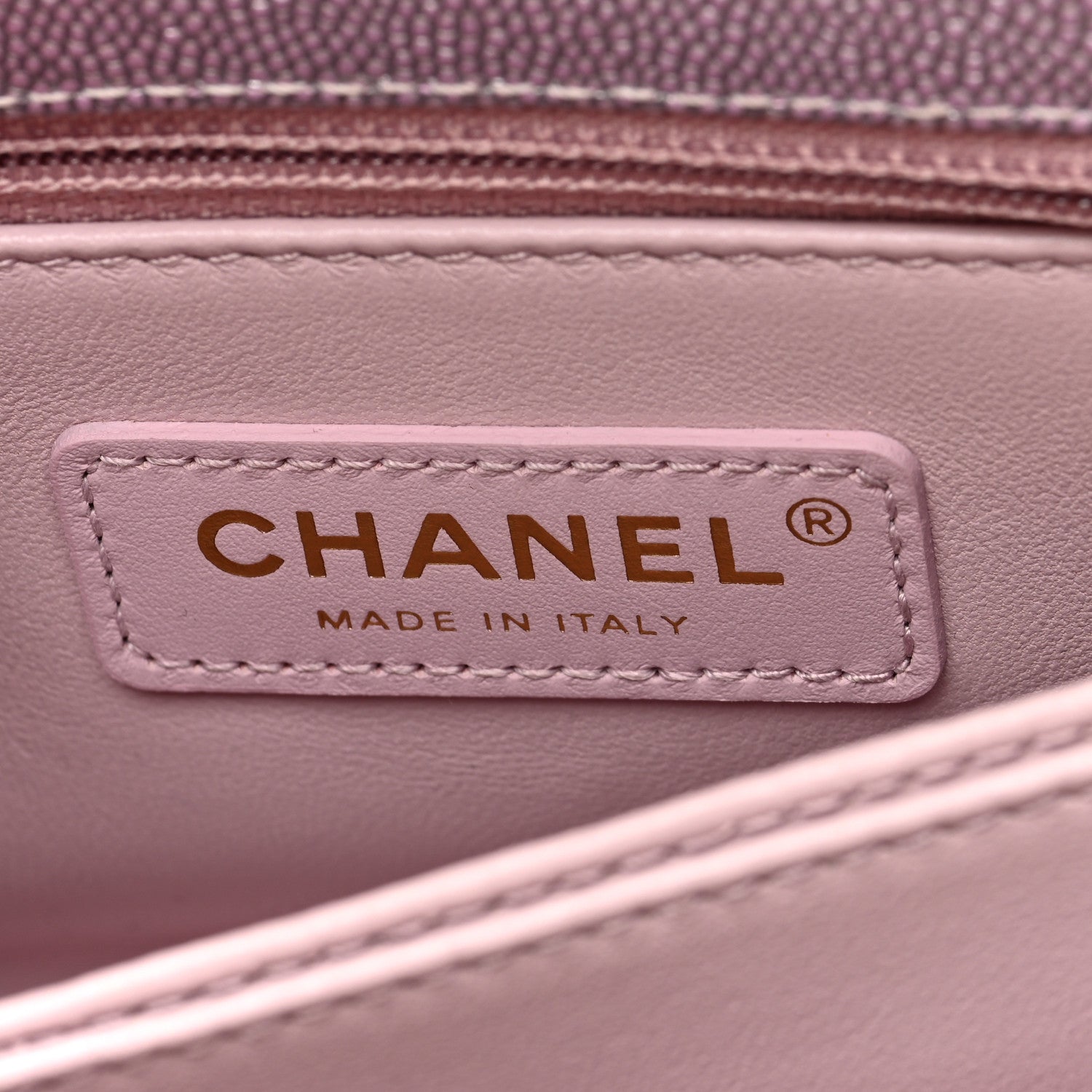 Chanel Metallic Caviar Quilted Mini Coco Handle Flap Light Pink 6 of 11