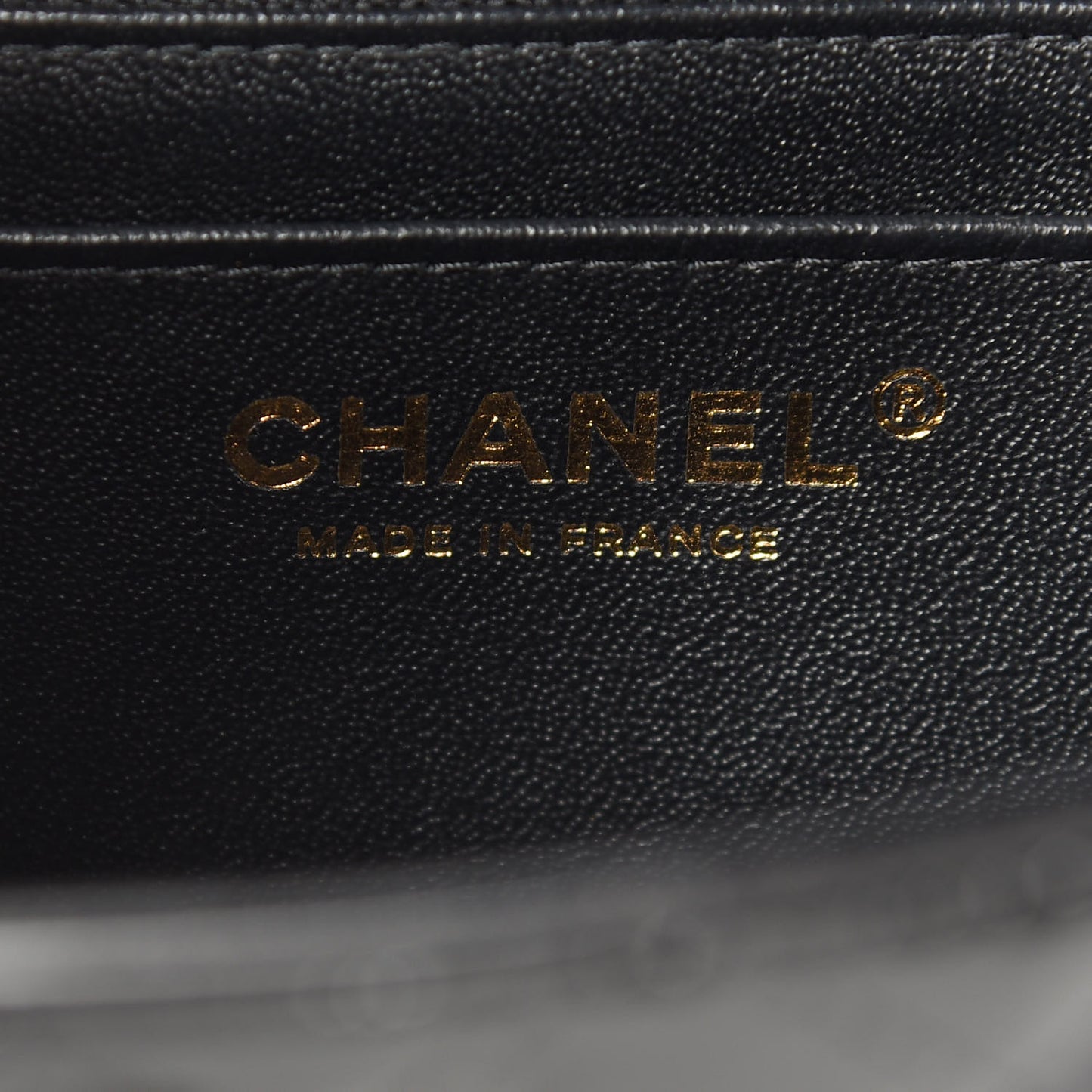 Patent Calfskin Quilted Mini Rectangular Flap Black
