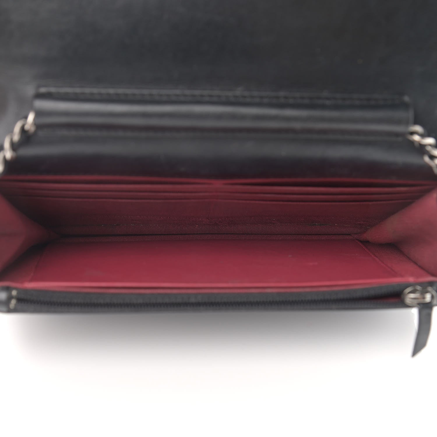 Chanel Aged Calfskin Quilted Gabrielle Wallet On Chain WOC Black 5 of 16