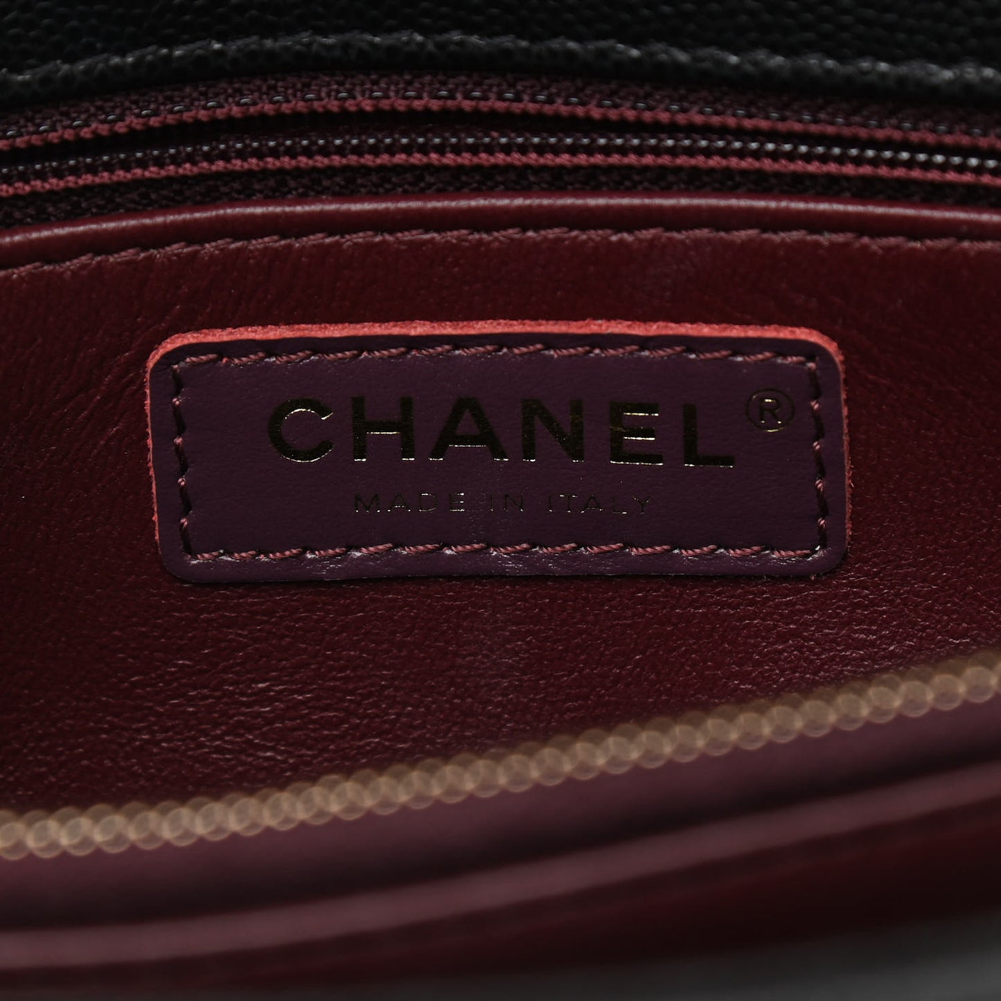 Caviar Quilted Small Coco Handle Flap Black