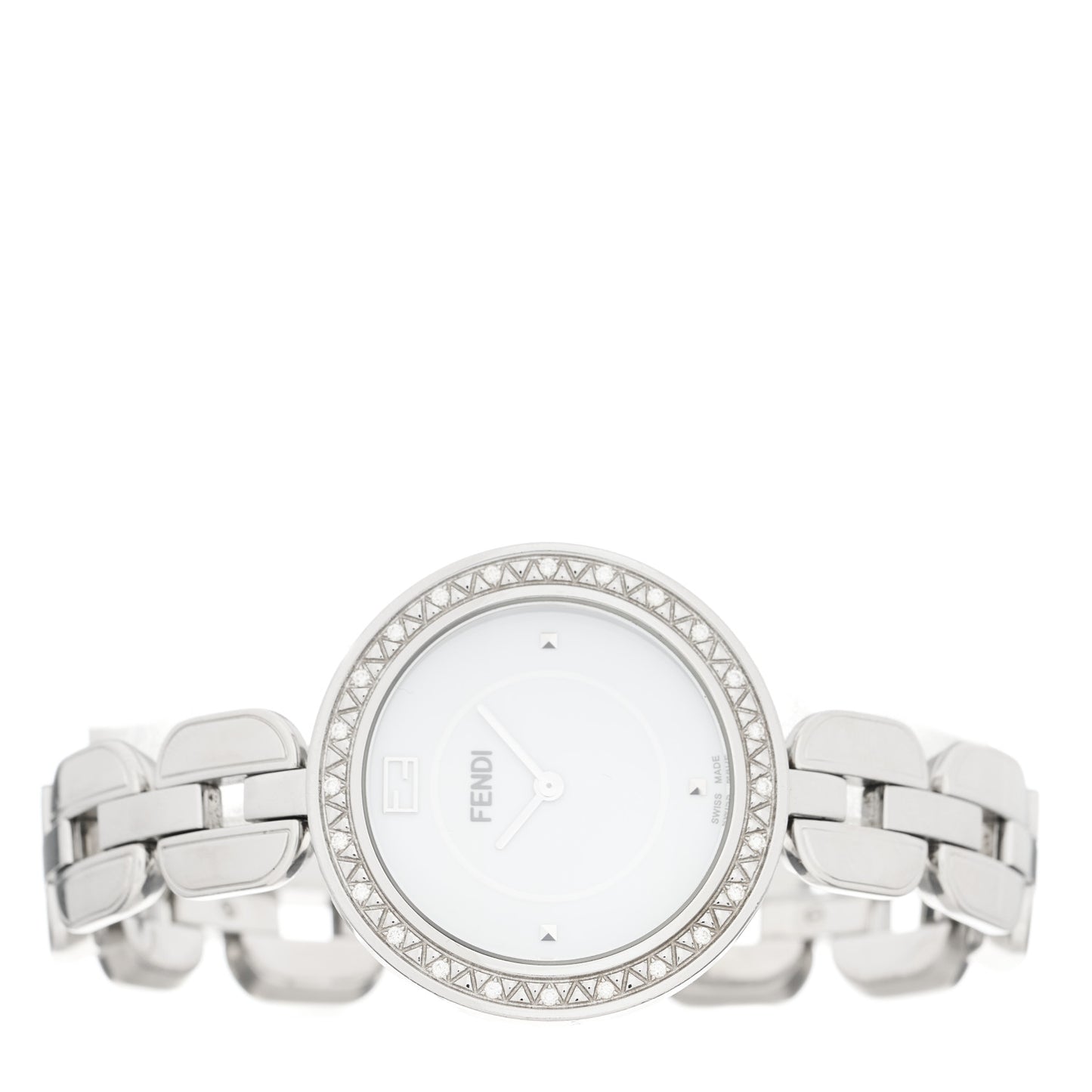 Stainless Steel Diamond Bezel 36mm Fendi My Way Quartz Watch