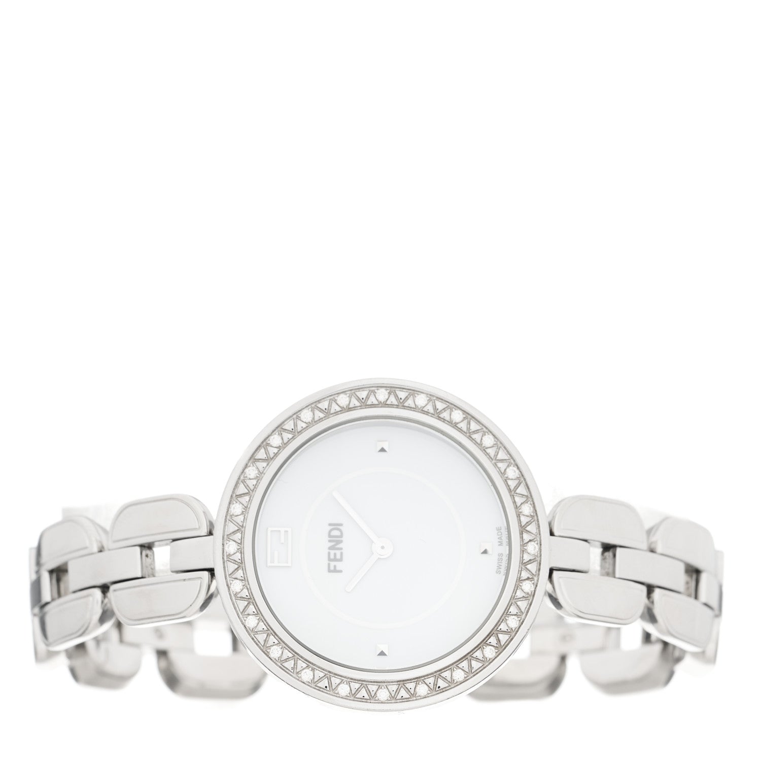 Fendi Stainless Steel Diamond Bezel 36mm Fendi My Way Quartz Watch 2 of 5