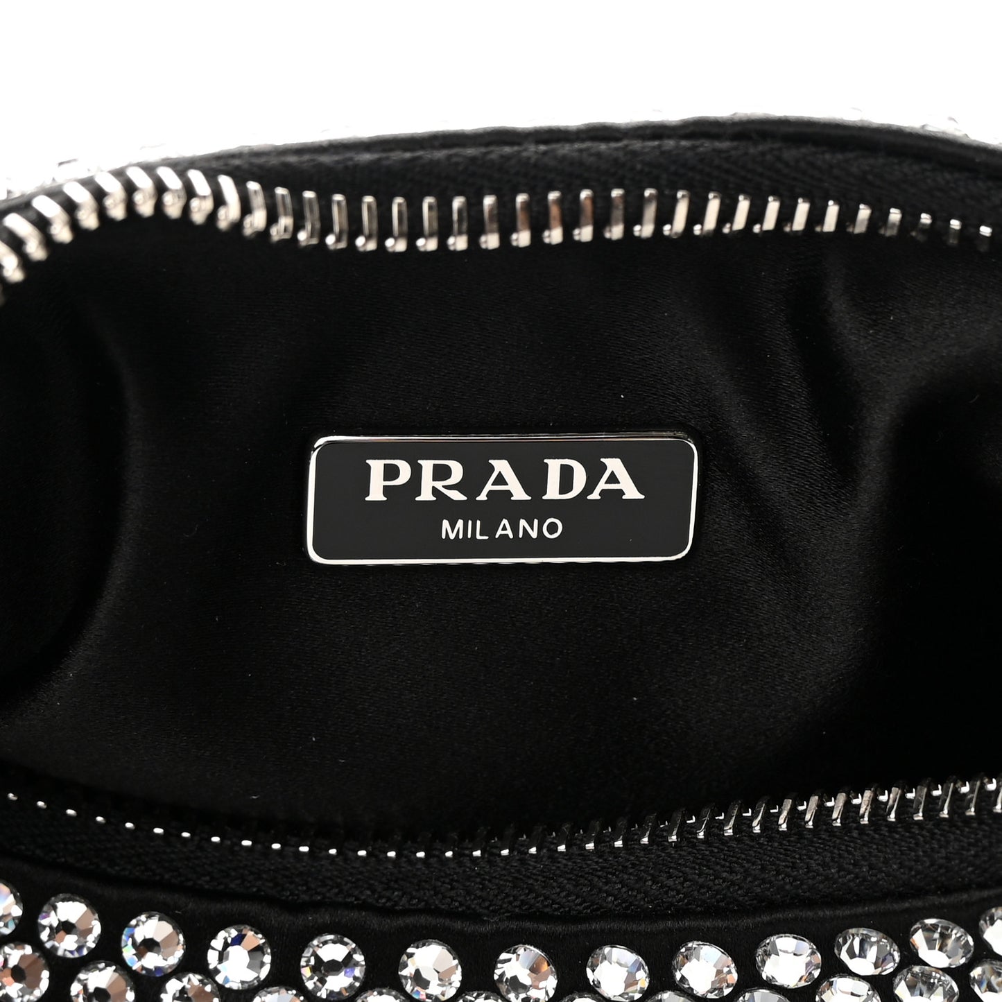 Satin Crystal Re-Edition 2005 Shoulder Bag Cristal