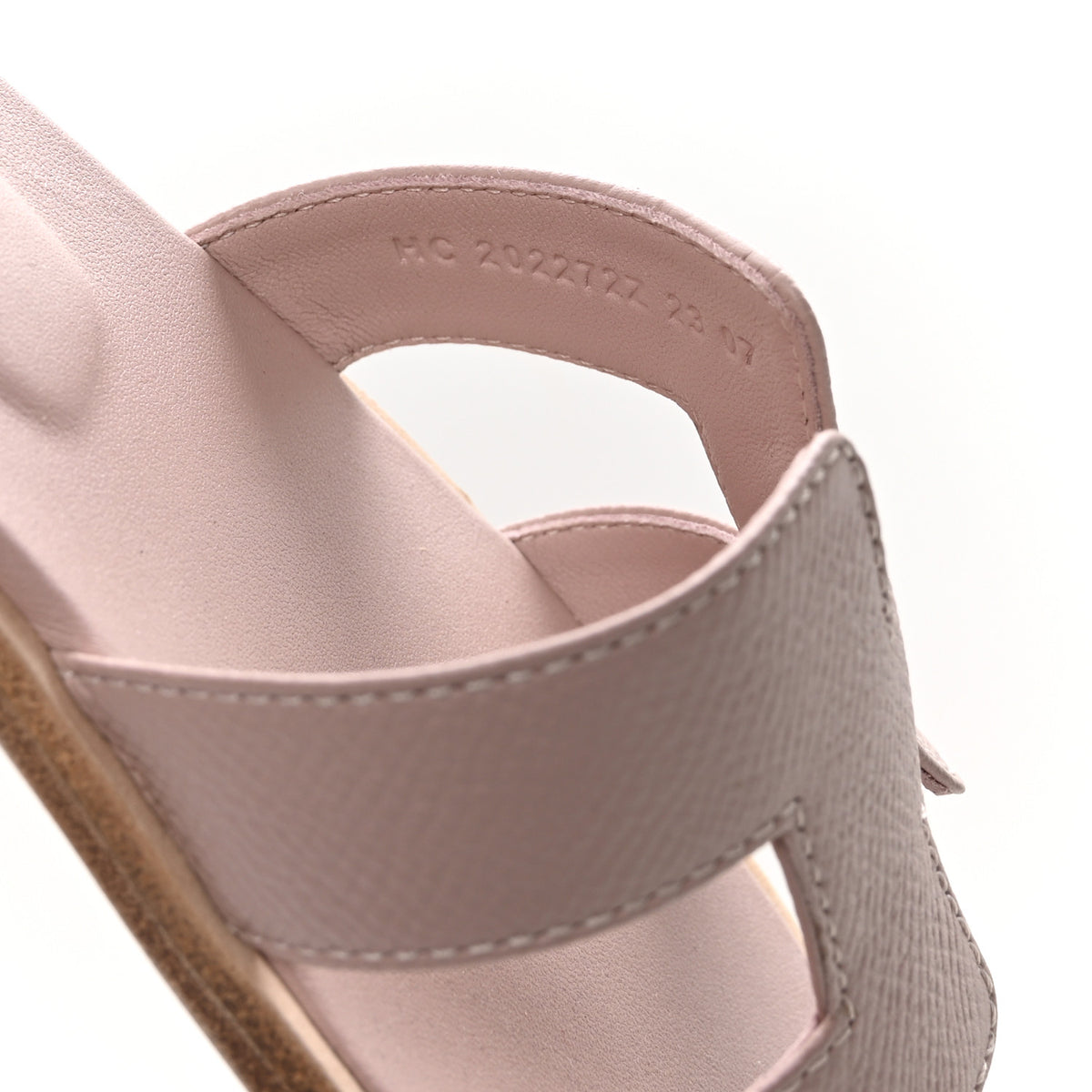 Hermes Epsom Oran Sandals 35.5 Beige Perlino 8 of 9