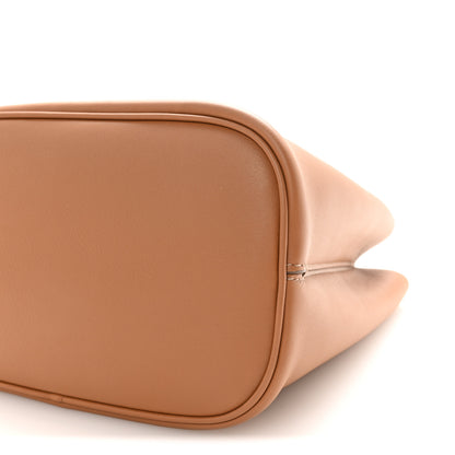 Prada Soft Calfskin Medium Panier Bucket Bag Caramel 9 of 10