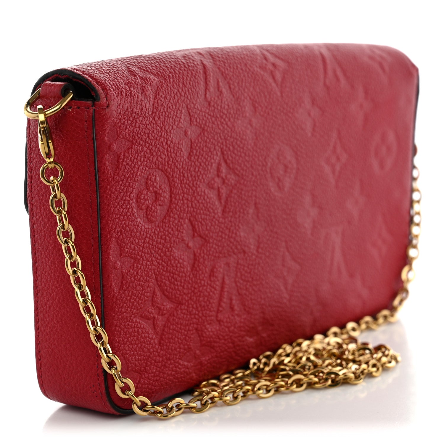 Louis Vuitton Empreinte Pochette Felicie Chain Wallet Scarlet 3 of 13