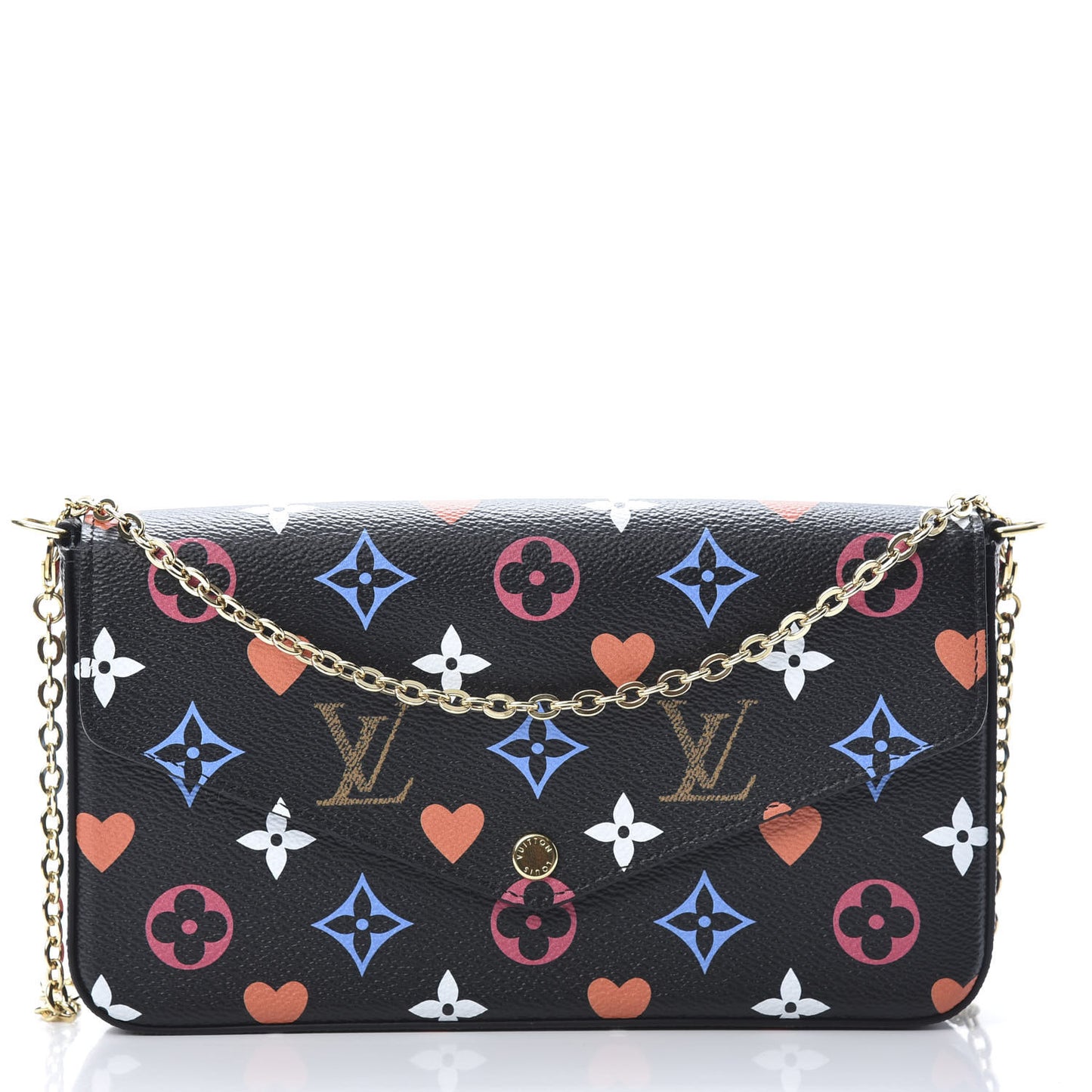 Game On Felicie Chain Wallet Black