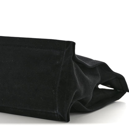 Saint Laurent Linen Calfskin Rive Gauche North South Tote Black 10 of 16