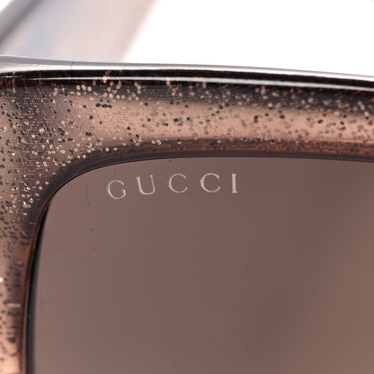 Gucci Acetate Glitter Optyl Square Sunglasses GG3837/F/S Brown Pink 7 of 8