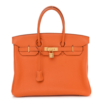 Hermes Togo Birkin 35 Orange 1 of 16