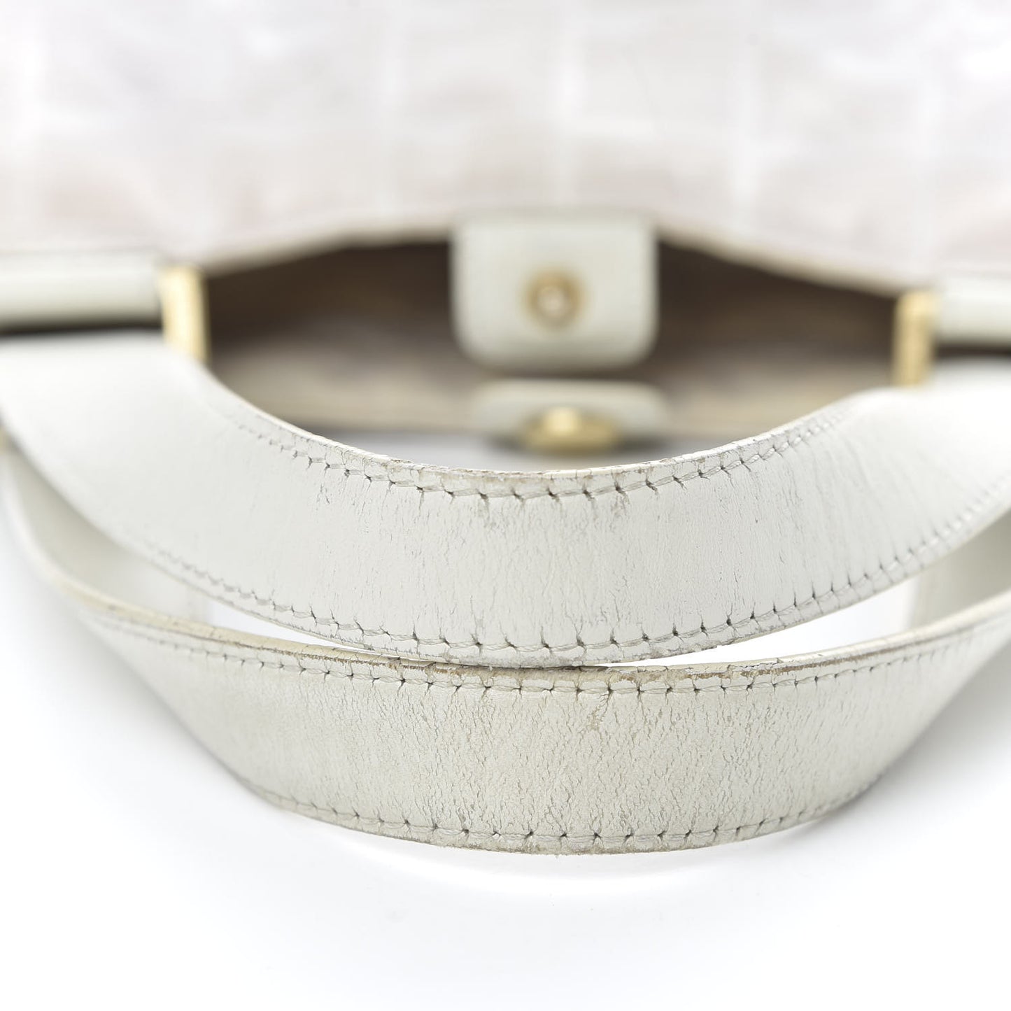 Nylon Travel Shoulder Bag White