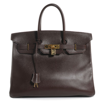 Hermes Courchevel Birkin 35 Chocolate 1 of 8