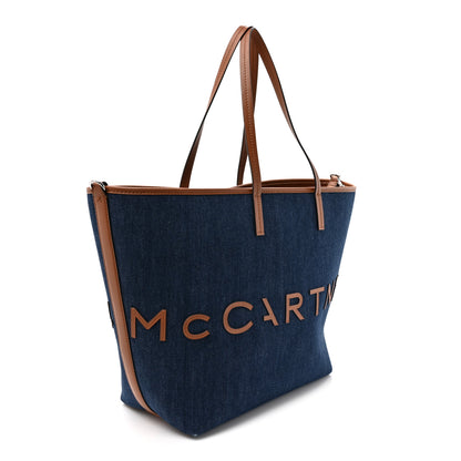 Stella McCartney Denim Logo Tote Blue 4 of 14