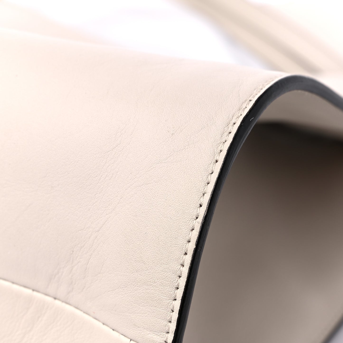 Calfskin Gancini Trifolio Tote Bag Beige