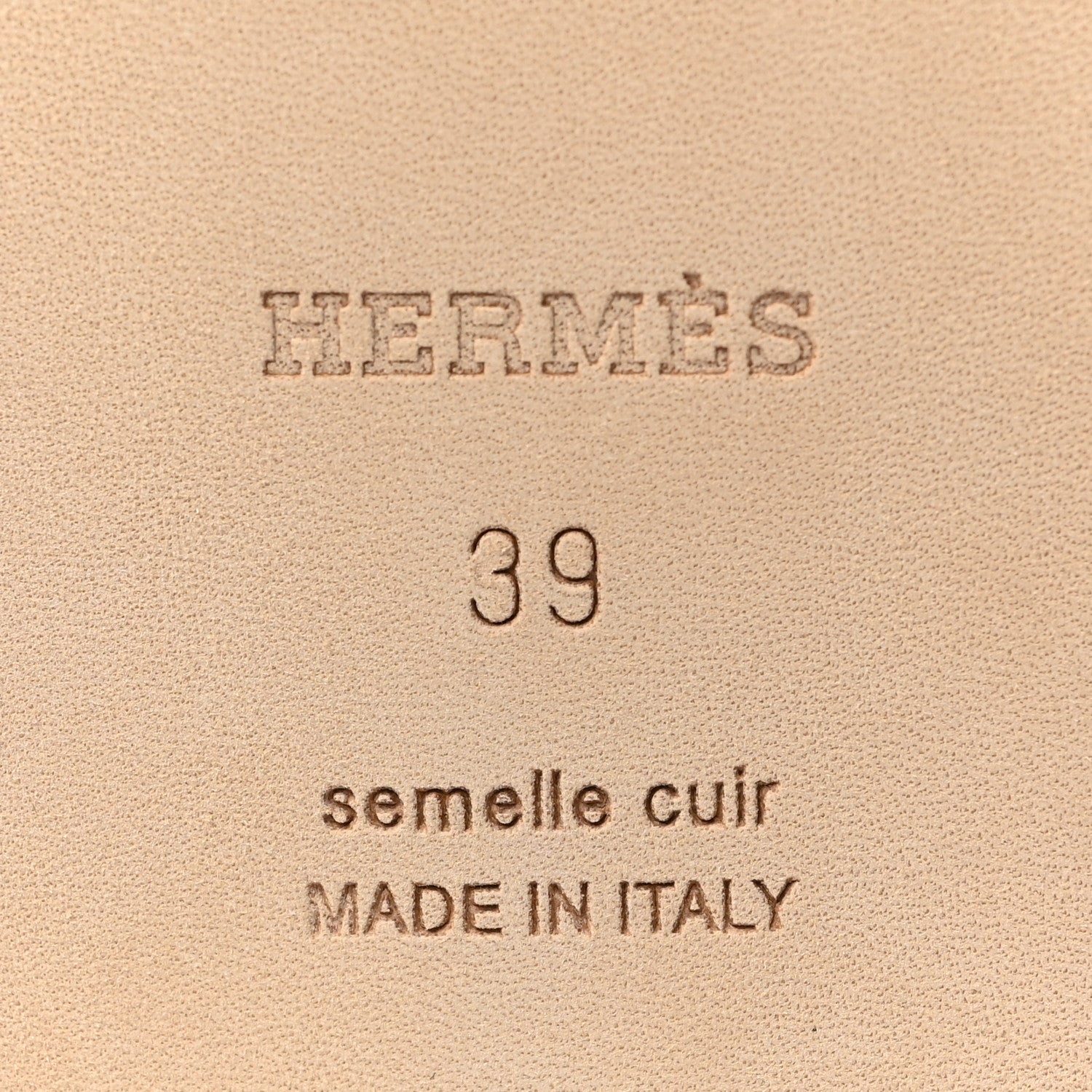 Hermes Calfskin Oran Sandals 39 Vert D'eau 6 of 9