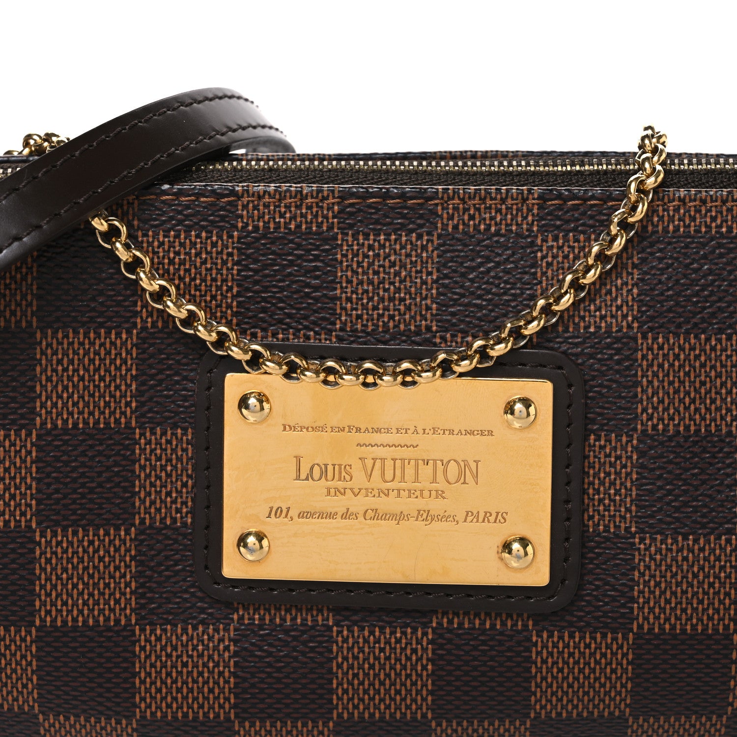 Louis Vuitton Damier Ebene Eva Clutch 8 of 11