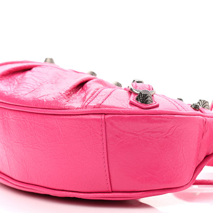 Balenciaga Agneau Arena Le Cagole Shoulder Bag XS Hot Pink 10 of 10