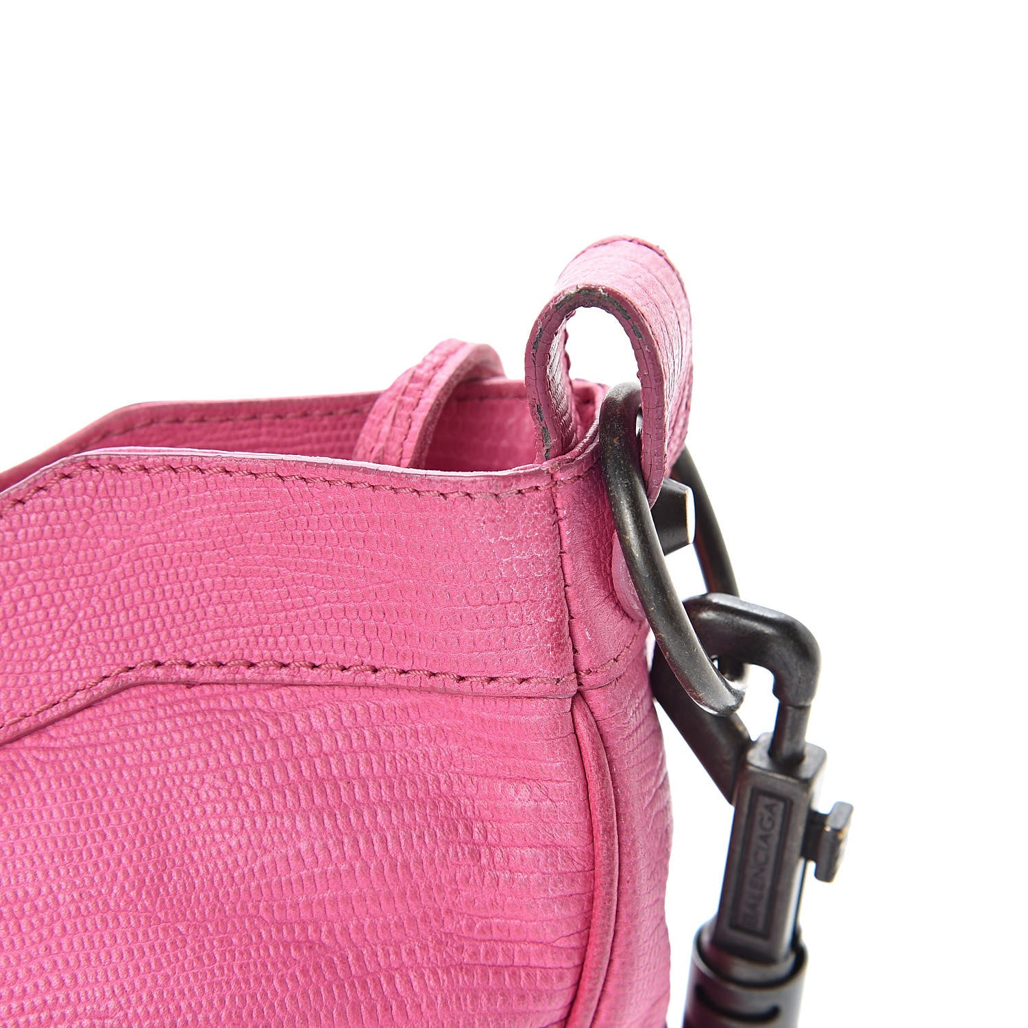 Balenciaga Agneau Lizard Embossed Classic Hardware Hip Hip Pink 14 of 14