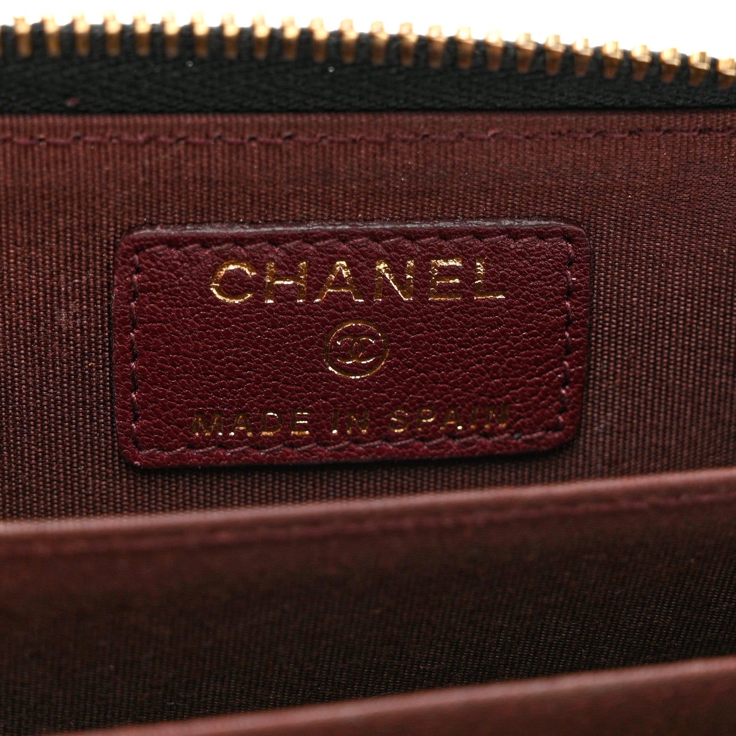 Chanel Sheepskin Quilted Mademoiselle Vintage Zip Coin Purse Black 6 of 7