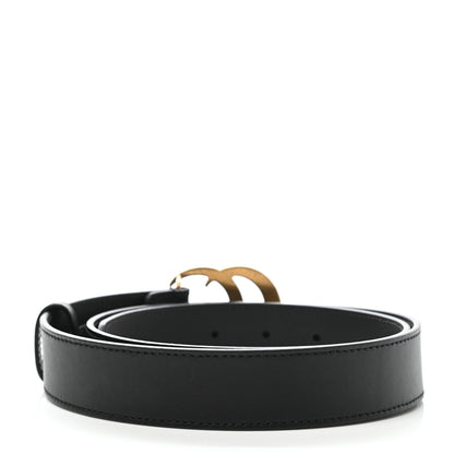 Gucci Calfskin Double G 30mm Belt 85 34 Black 3 of 8