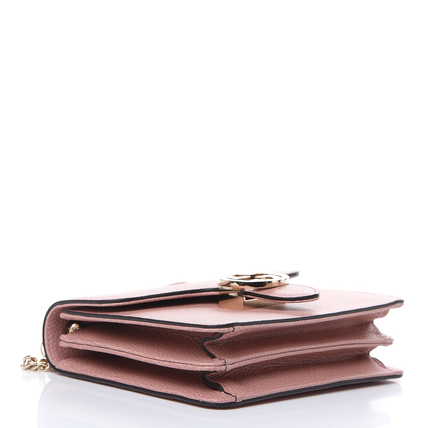 Gucci Dollar Calfskin Small Interlocking G Shoulder Bag Soft Pink 4 of 9