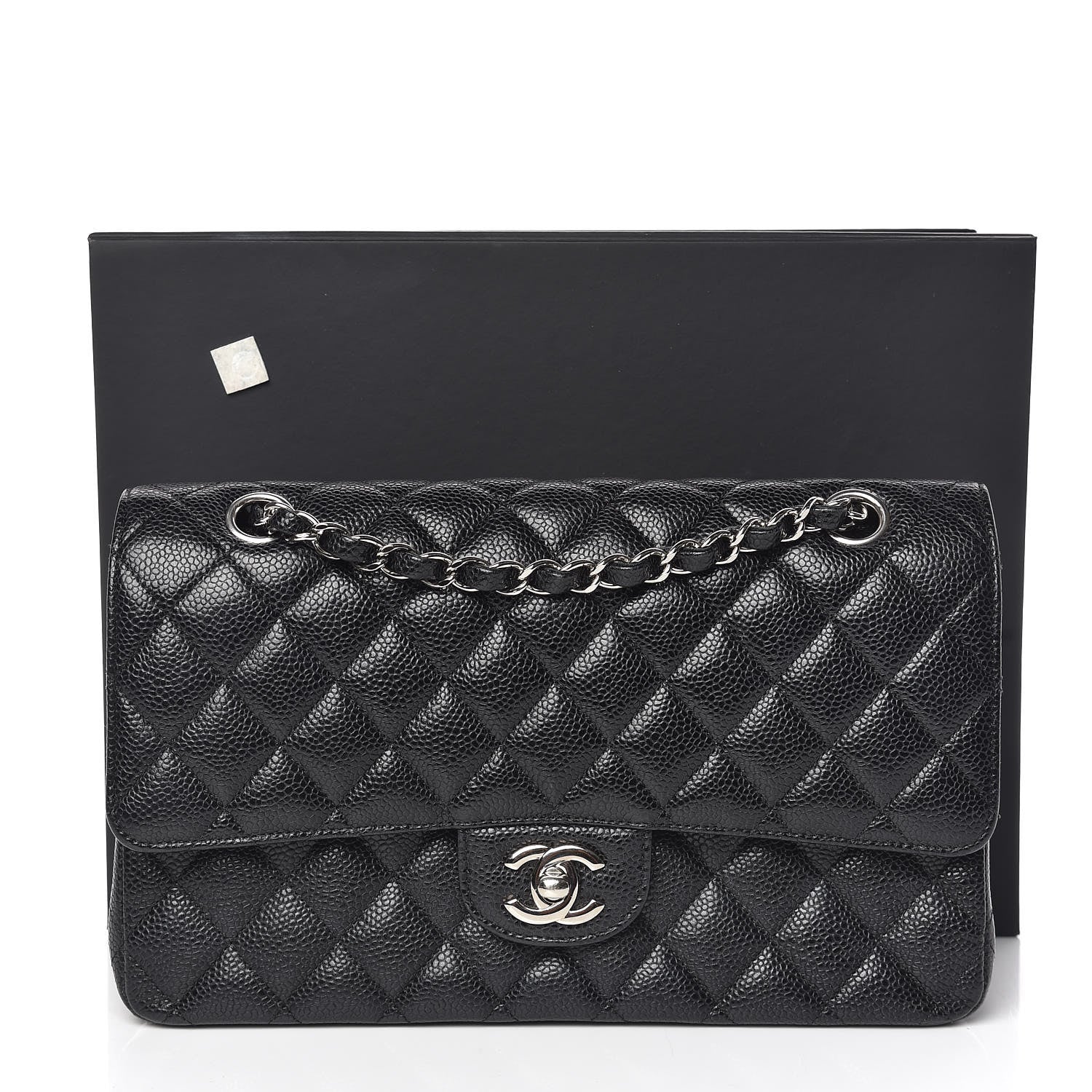 Chanel Caviar Quilted Medium Double Flap Black 10 of 10