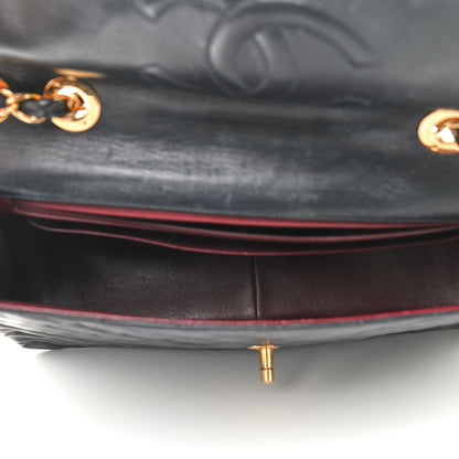 Chanel Lambskin Quilted XL Jumbo Single Flap Black 5 of 11