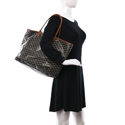 Goyard Goyardine Saint Louis GM Black Gold 2 of 8