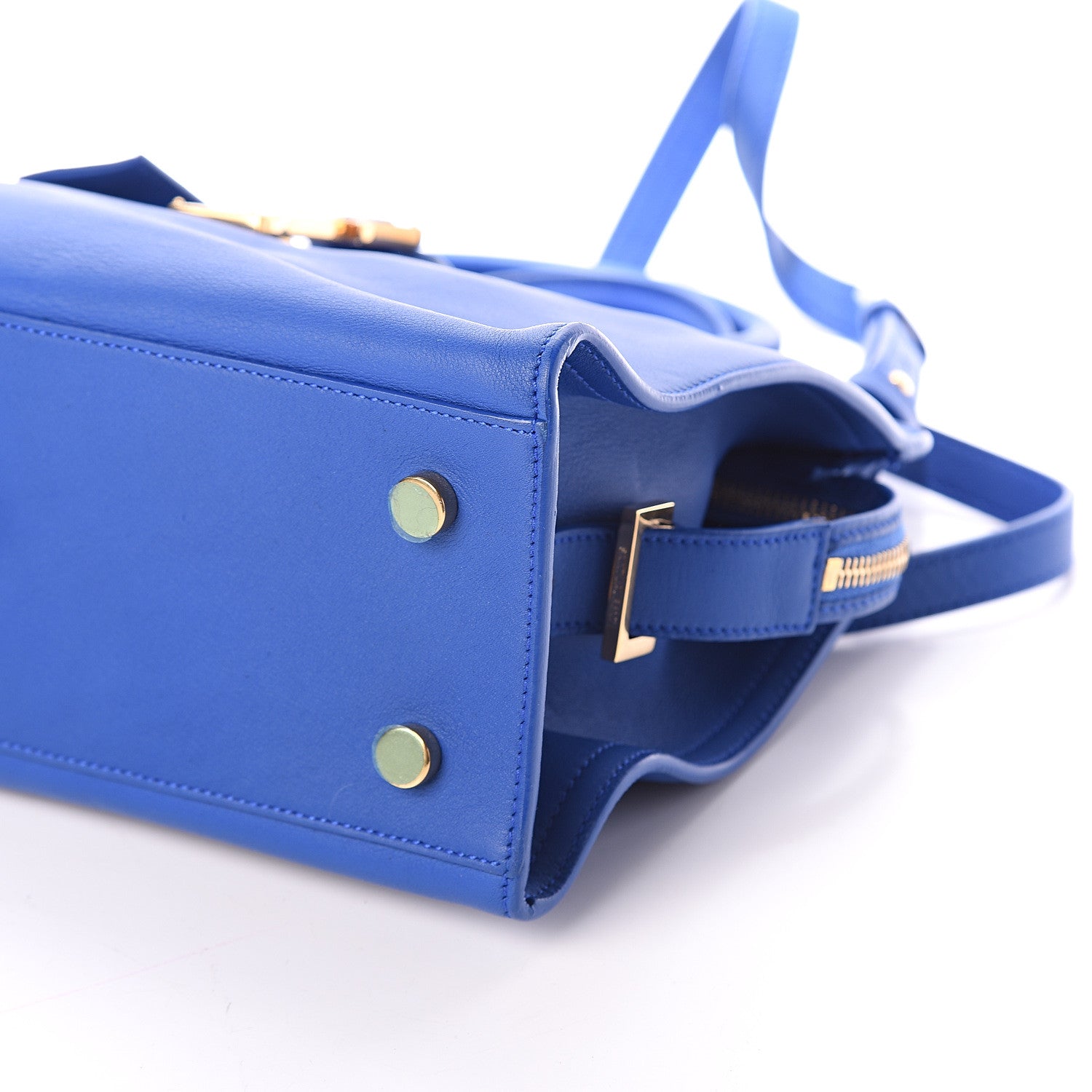 Saint Laurent Calfskin Monogram Baby Cabas Blue Majorelle 8 of 8