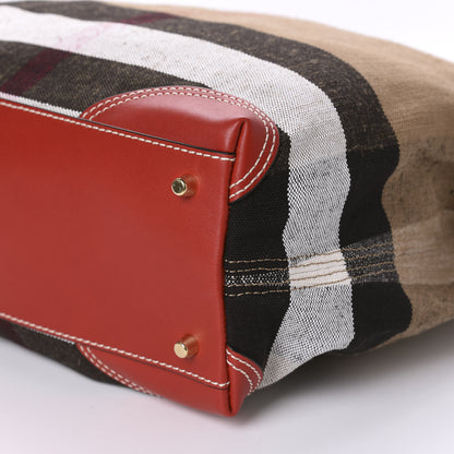 Burberry Canvas Mega Check Medium Maidstone Cadmium Red 7 of 11