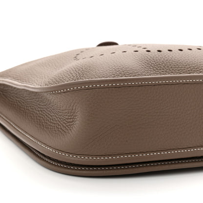 Hermes Taurillon Clemence Evelyne III PM Etoupe 9 of 11