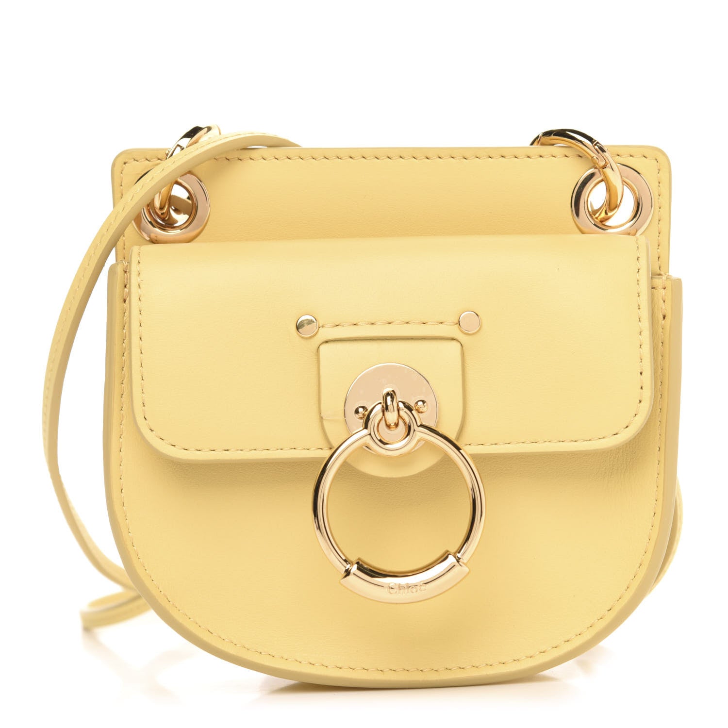 Chloe Calfskin Tess Mini Crossbody Bag Yellow 1 of 9