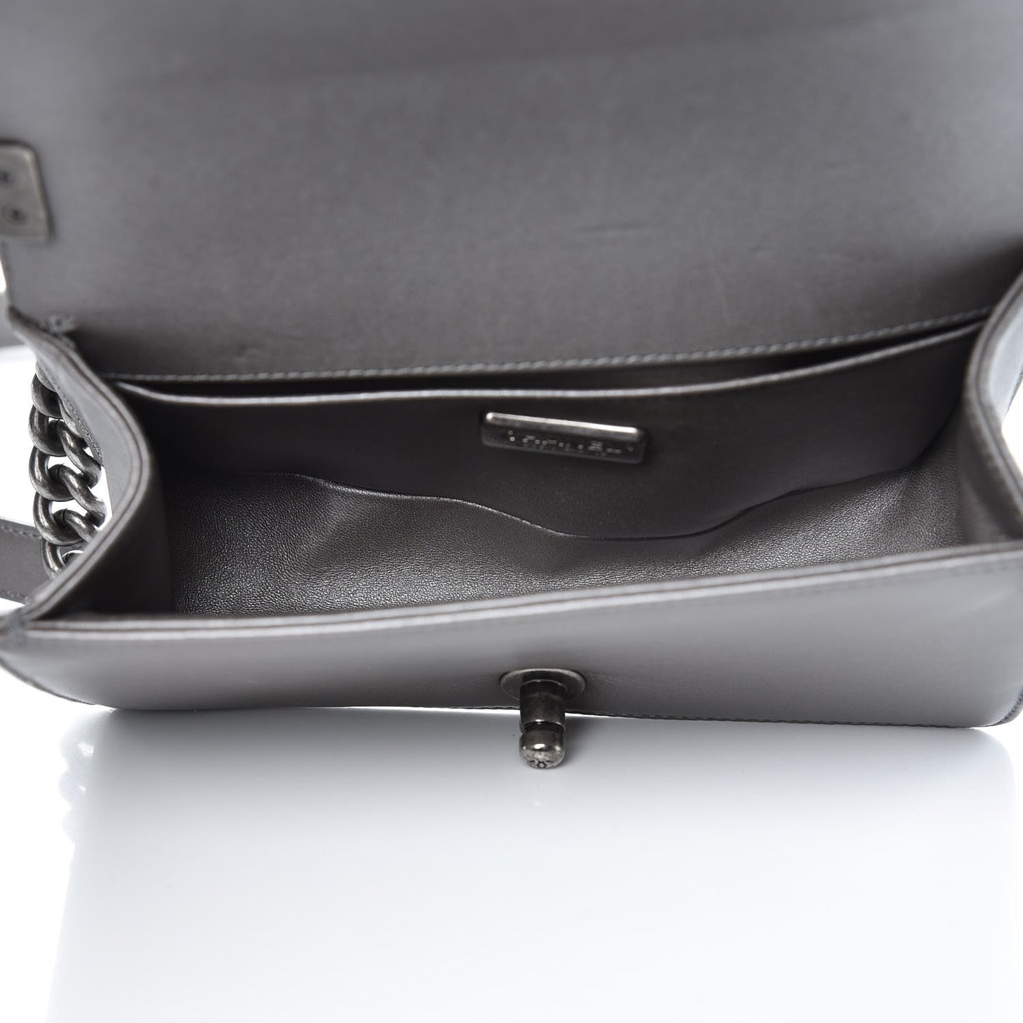 Galuchat Stingray Small Boy Flap Silver