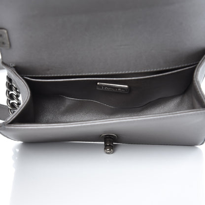 Chanel Galuchat Stingray Small Boy Flap Silver 5 of 16