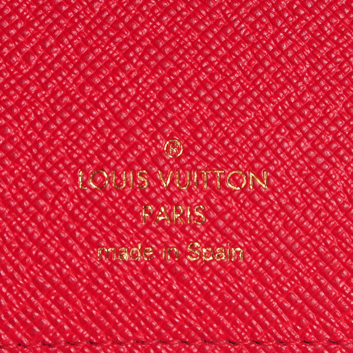 Louis Vuitton Damier Ebene Insolite Wallet Red 7 of 9