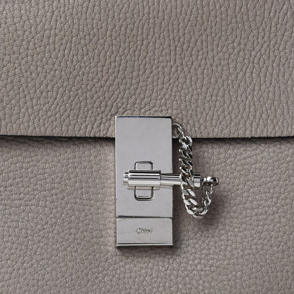 Chloe Grained Lambskin Drew Shoulder Bag Motty Grey 9 of 9