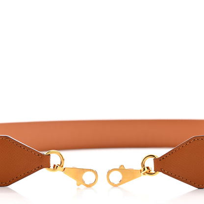 Hermes Epsom 40mm Tressage Shoulder Strap Black Craie Gold 5 of 6