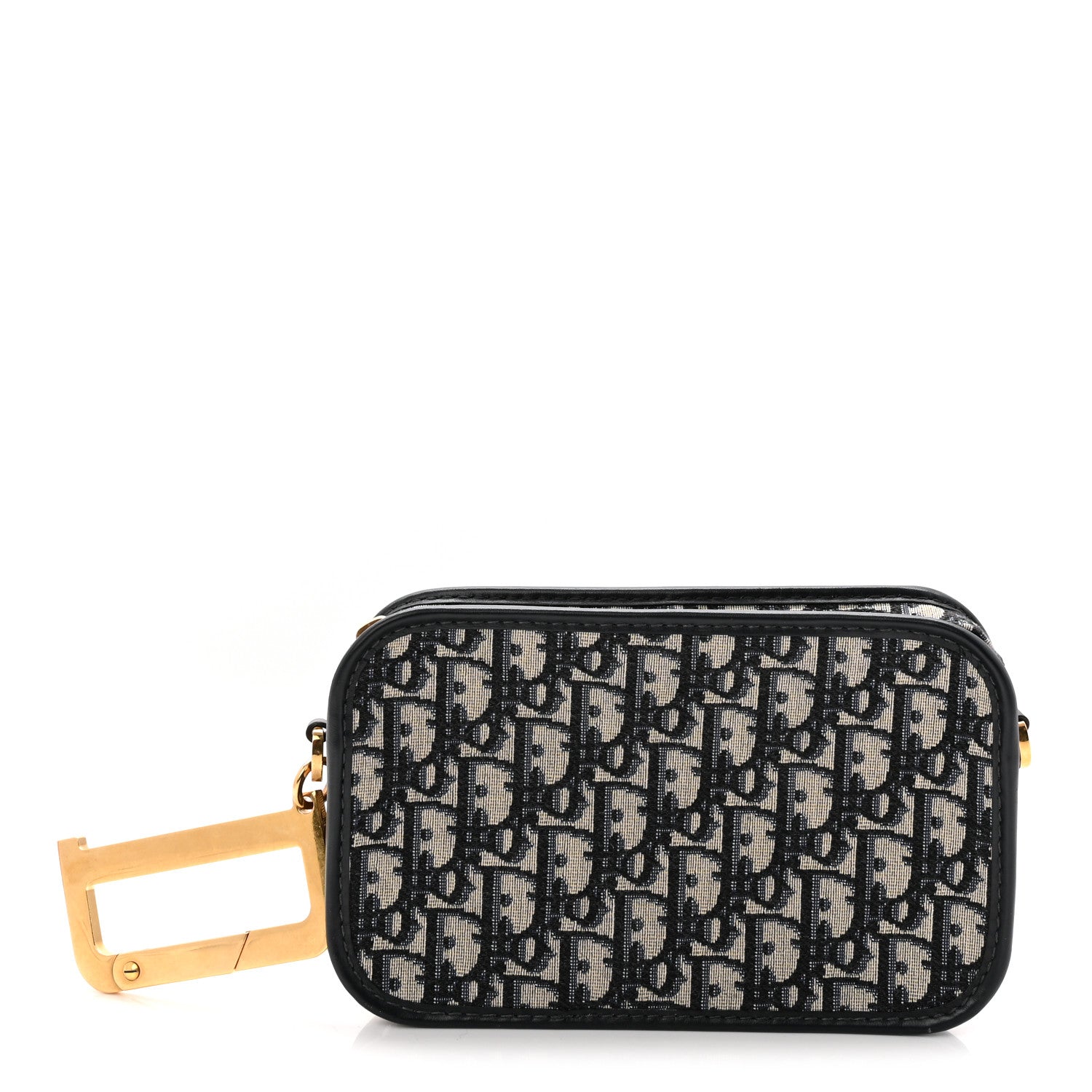 Christian Dior Oblique Diorquake Clutch Blue 1 of 10