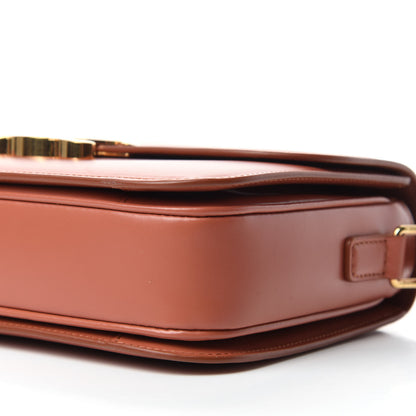 Celine Shiny Calfskin Medium Triomphe Terracotta 7 of 12