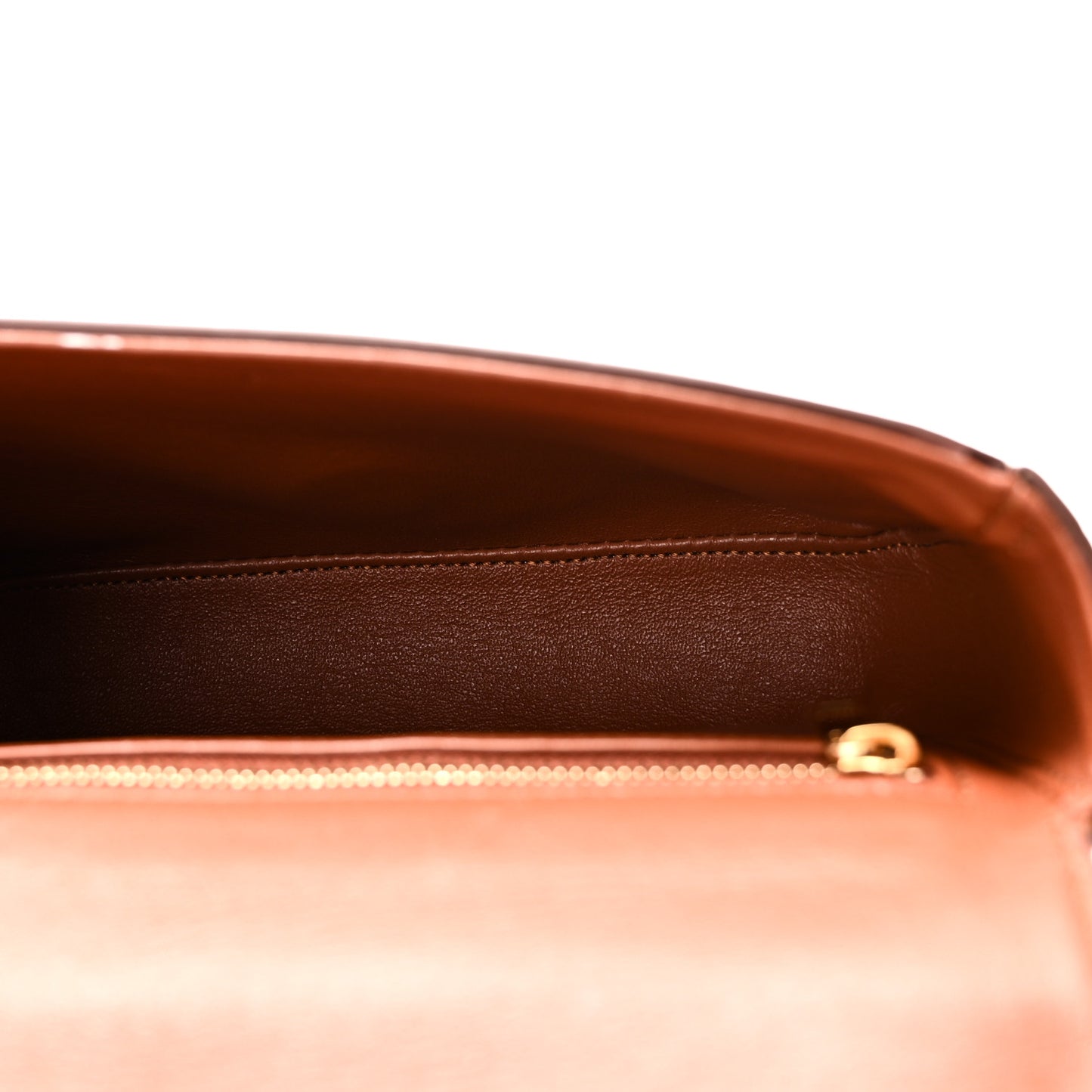 Calfskin Crocodile Embossed Medium Tassel Bag Tan